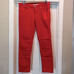 Bright Red Skinny Pants
